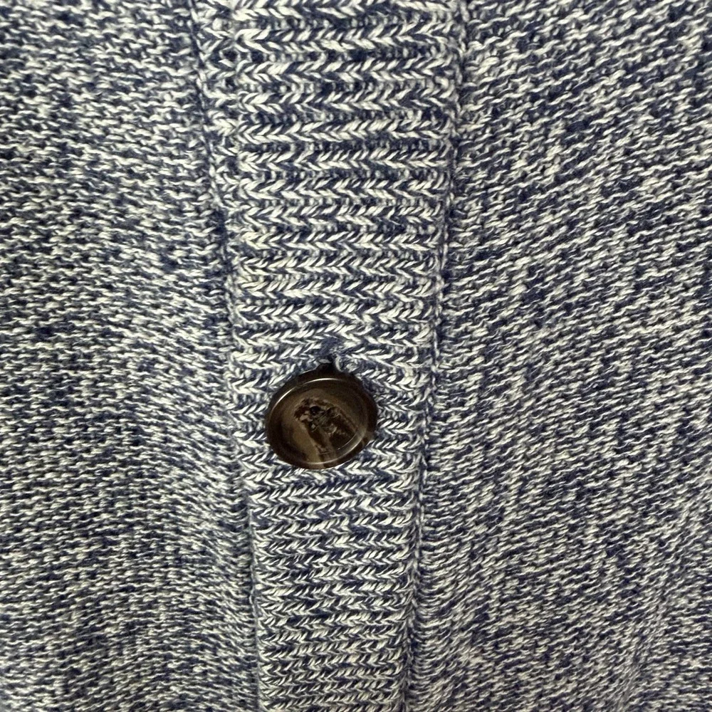 Banana Republic Men's Cardigan Sweater SZ XL Blue Shawl Collar‎ Academia Preppy